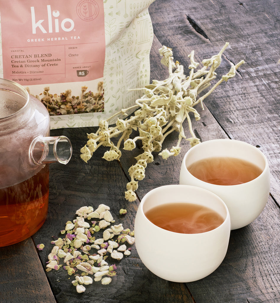 Klio Cretan Blend Tea. A Blend of Malotira and Dittany of Crete